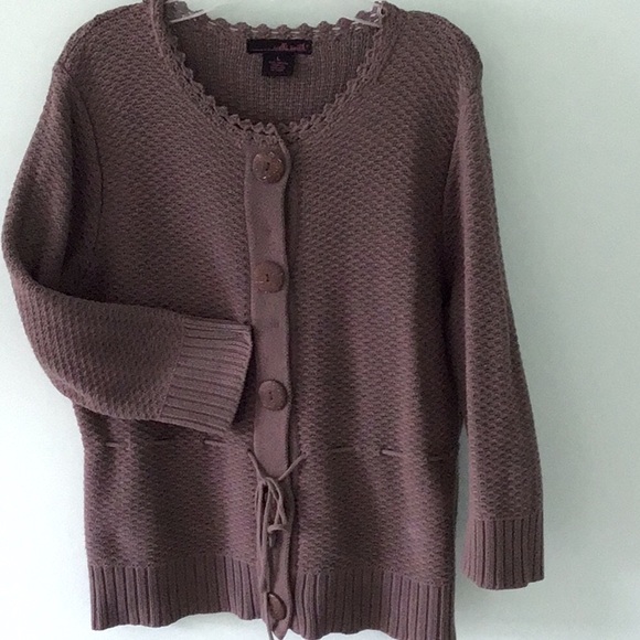 Willi Smith Sweaters - Willi Smith Women's 100% cotton Brown Sweater